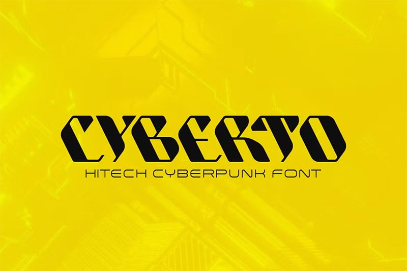 Cyberto Cyberpunk Font