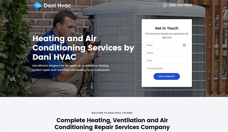 Dani HVAC Website