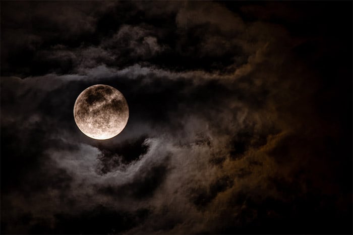 Moon and Clouds