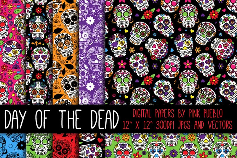 Day of the Dead Skull Patterns