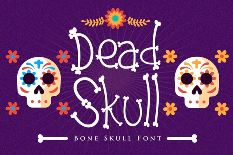 33 Bone Fonts (Bones, Skulls, Skeletons, & More)