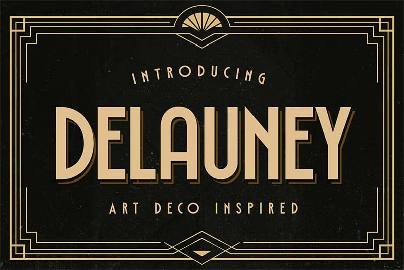 Delauney Art Deco Typeface