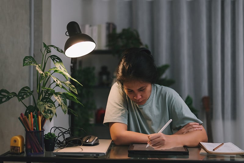 Designer Working on a Tablet