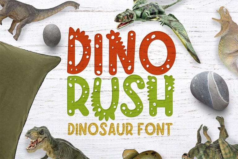 30+ Best Dinosaur Fonts for Kids’ Designs