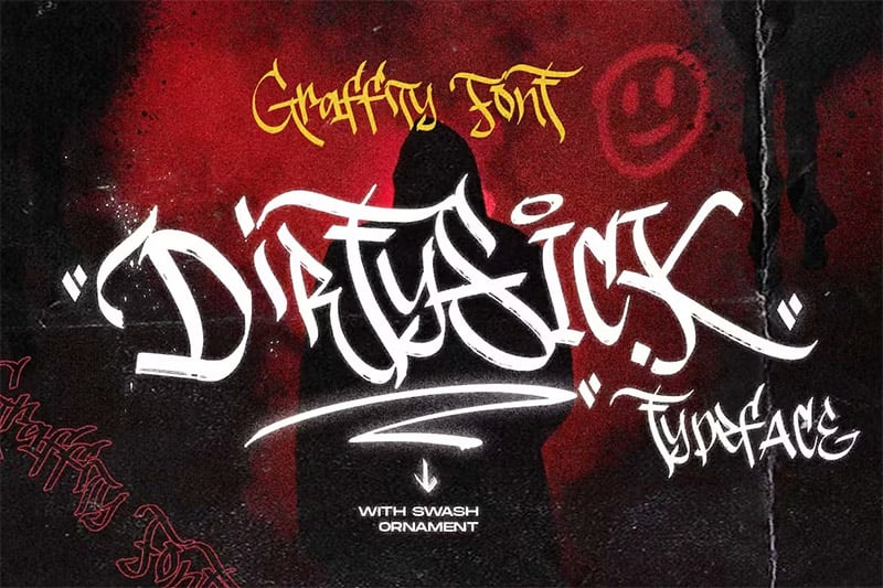 DirtySick - Hip Hop Font