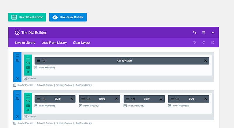 Using the Divi Builder