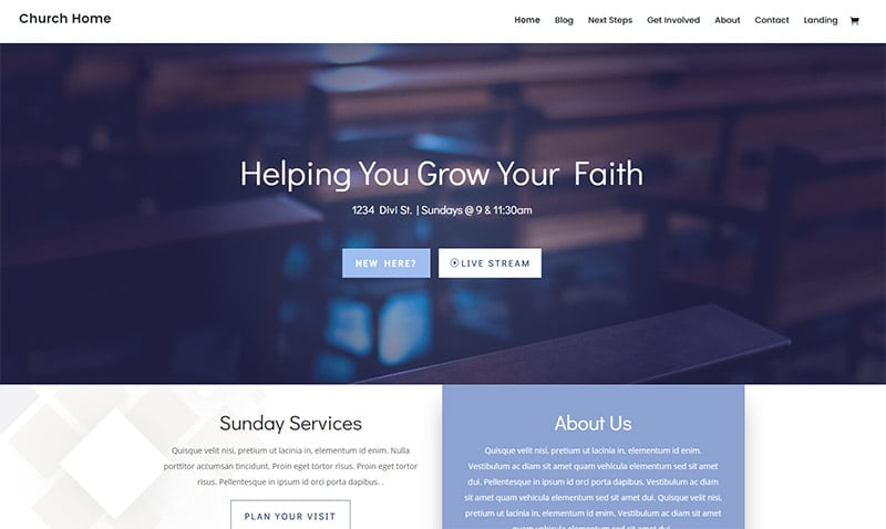 Divi Church Theme