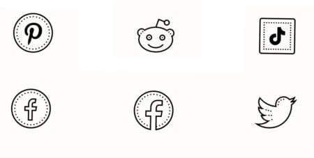 Dotty Social Media Icons from icons8