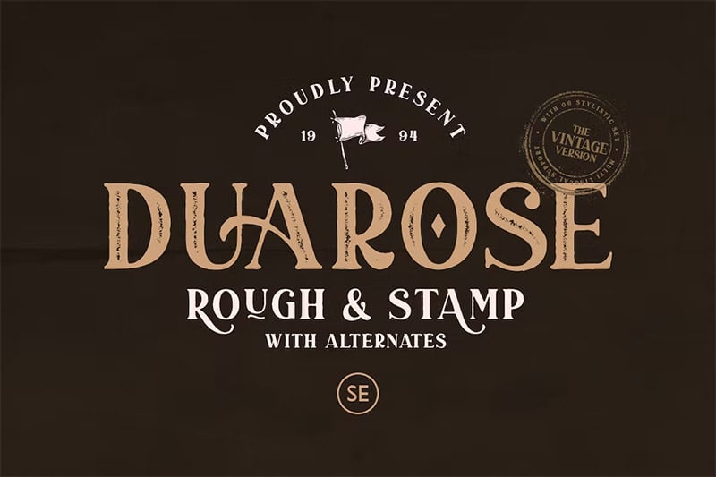 Duarose - Vintage Font