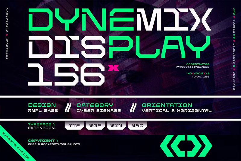 Dynemix - Display Font