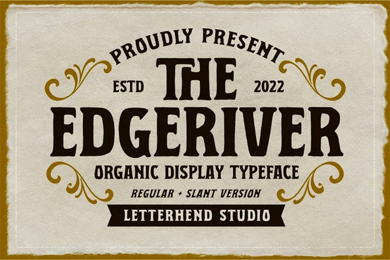 The Edgeriver - Organic Font