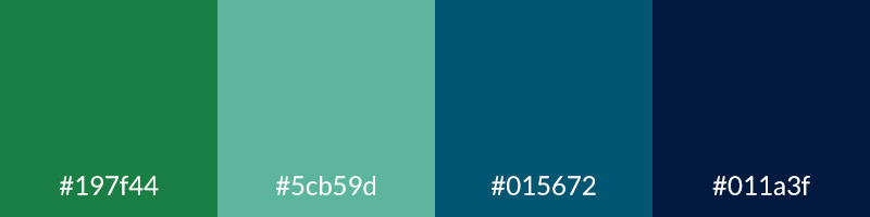 Emerald Seas - Analogous Color Palette