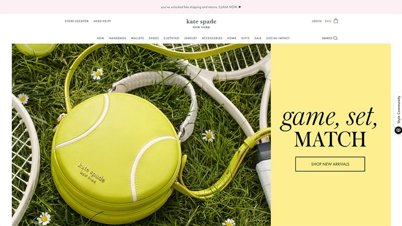 Fashion Websites - Kate Spade