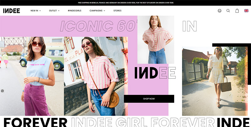 Fashion Websites - Indee