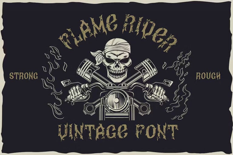 30 Best Biker Fonts (Motorcycle Fonts)