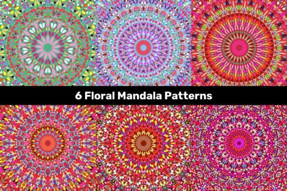 Multicolored Floral Mandala Patterns