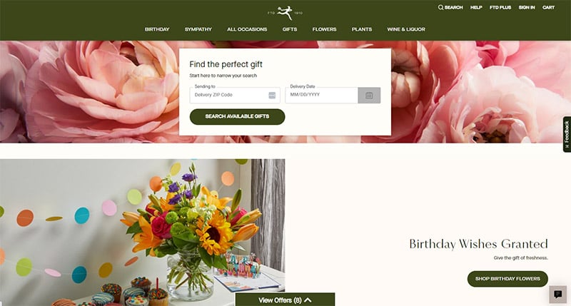 Florist Websites - FTD