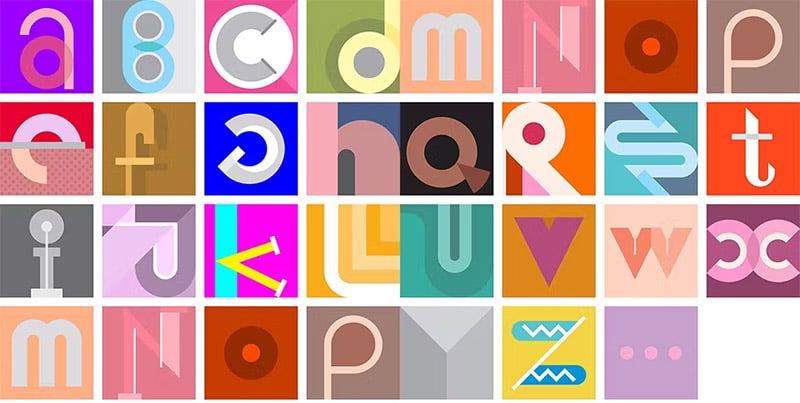 Colorful Letters