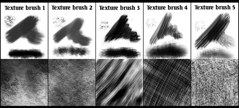 GIMP Texture Brushes