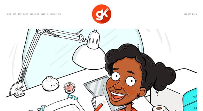 Gina Kirlew Cartoonist Website