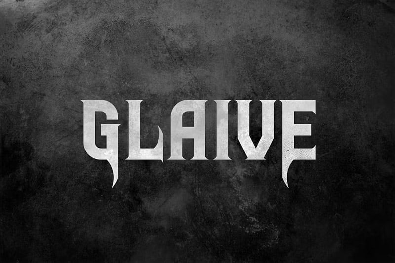 Best Music Fonts - Glaive Typeface