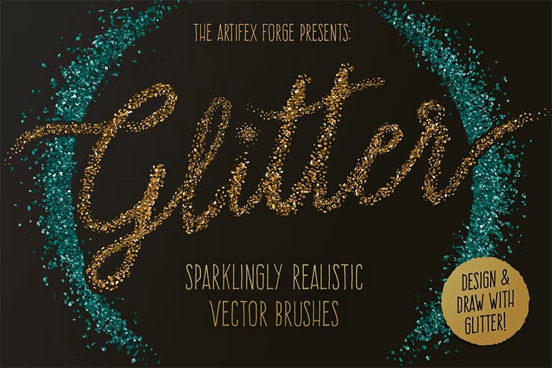 Glitter Illustrator Brushes