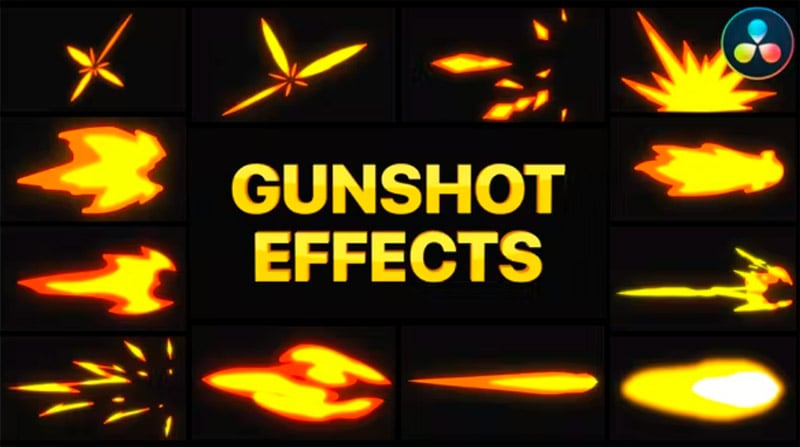 Gunshot Effects for DaVinci Resolve