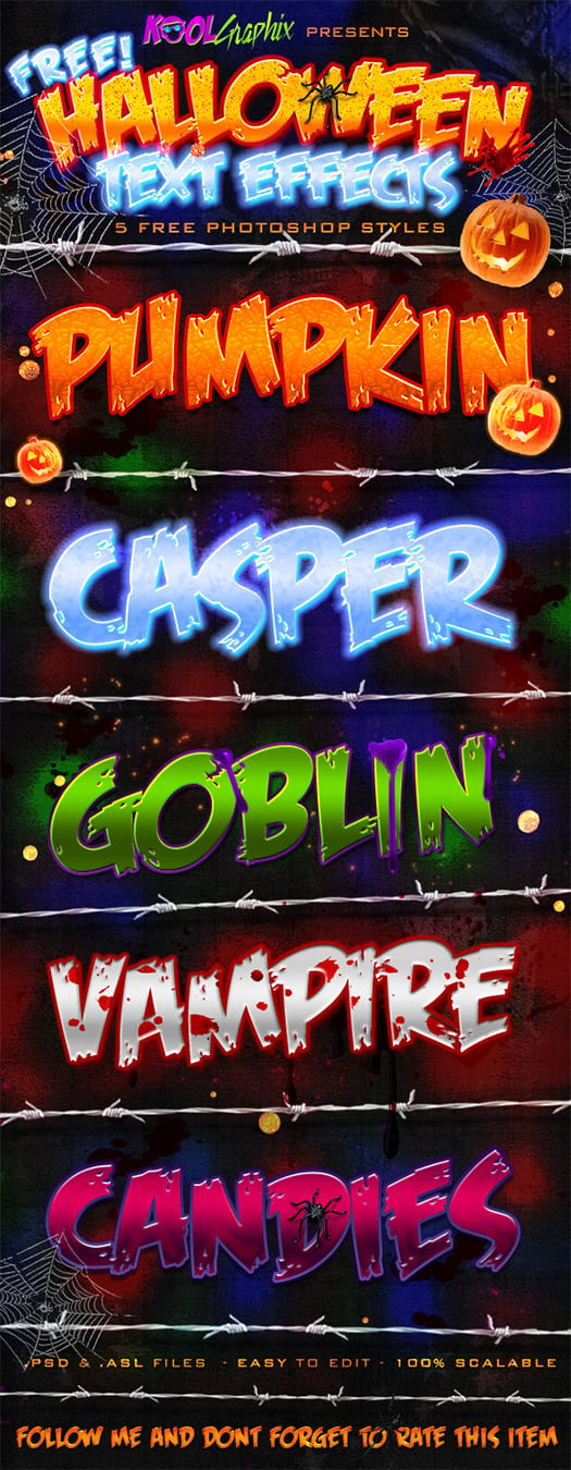 Halloween Text Effects