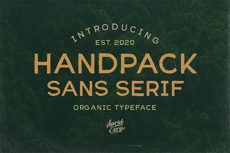 Handpack Sans - Organic Serif