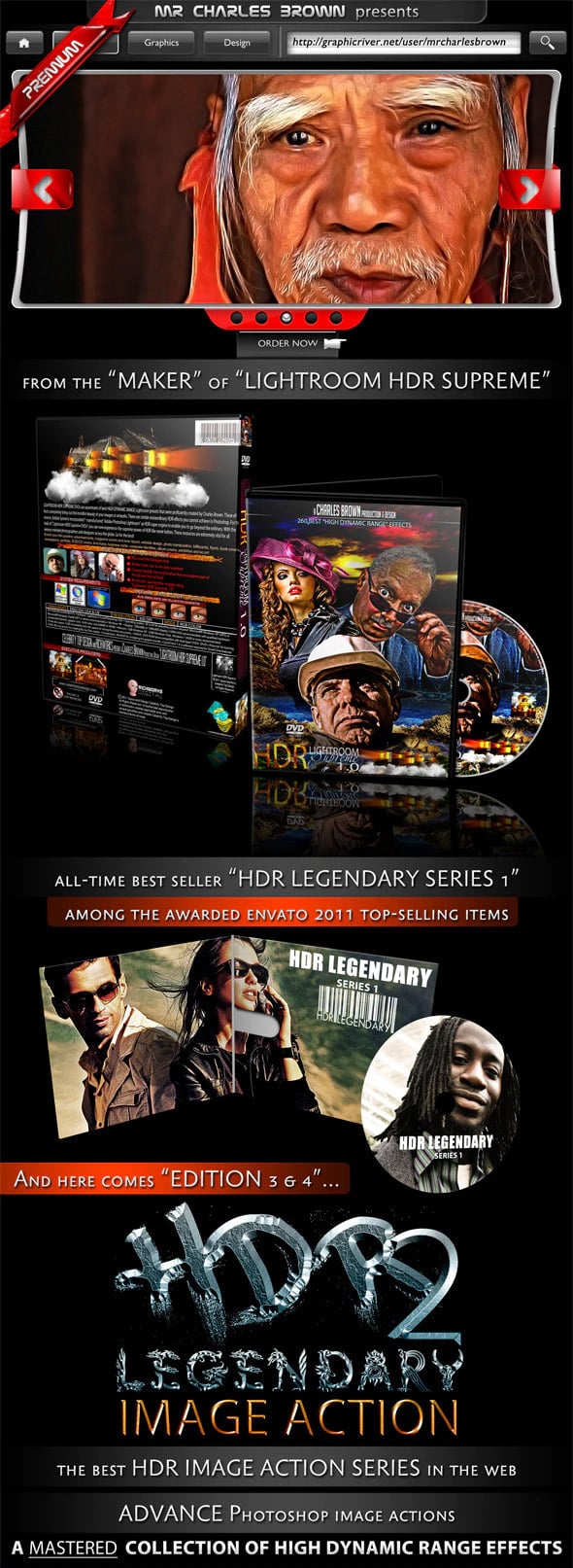 Preview of Legendary HDR Photoshop Actions Vol. 2