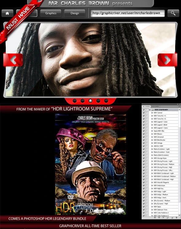 Preview of HDR Legendary Photoshop Actions