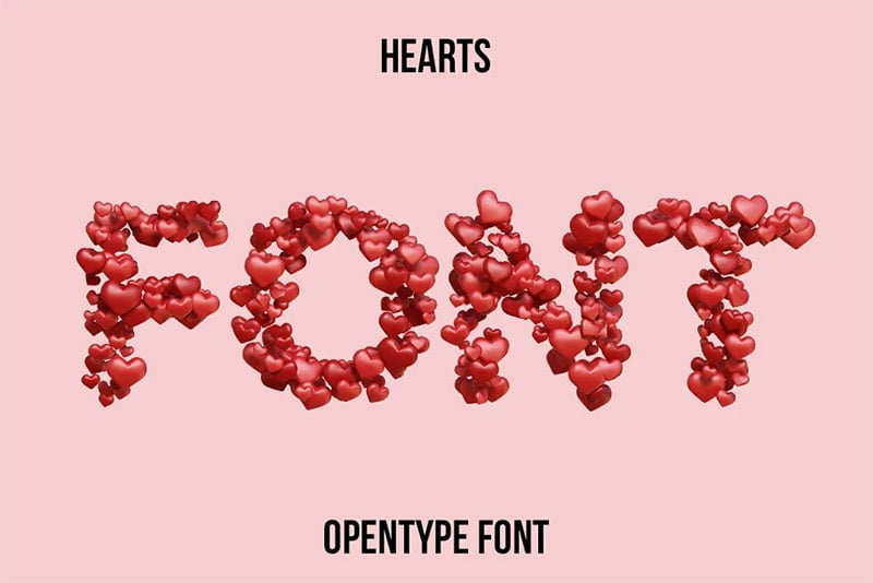 Hearts Font