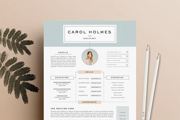 Carol Holmes Resume Template