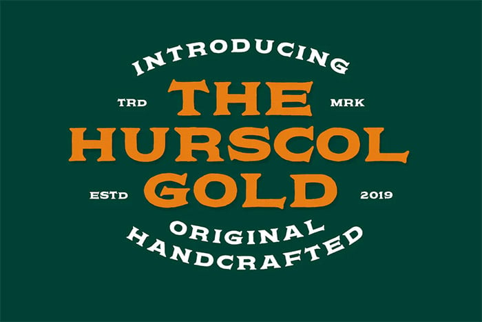 Hurscol - 70s Font