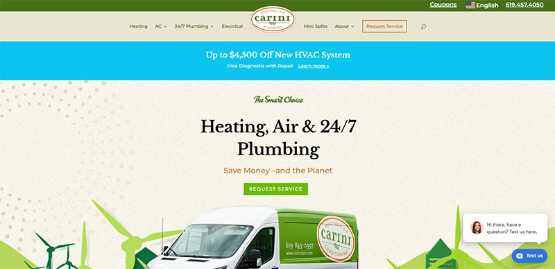 HVAC Websites - Carini