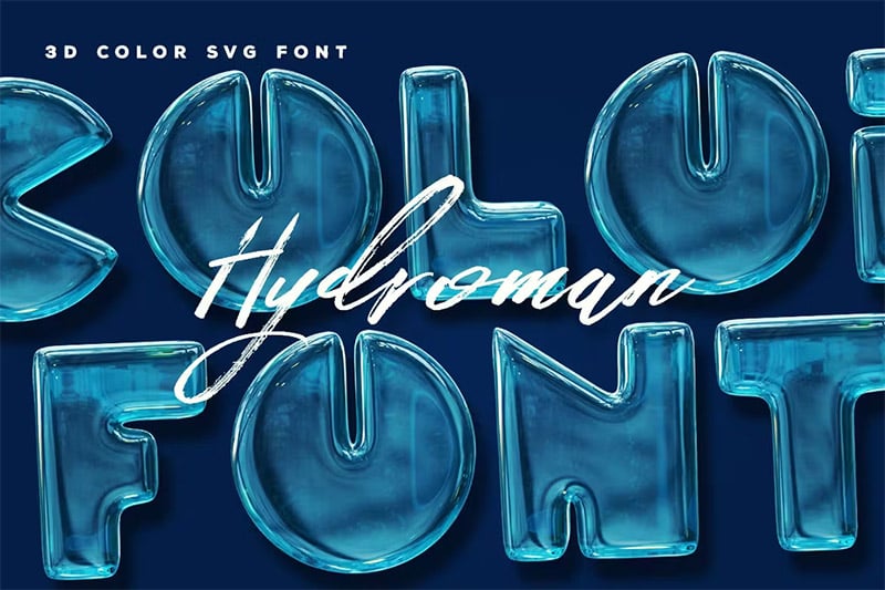 Hydroman Color Font