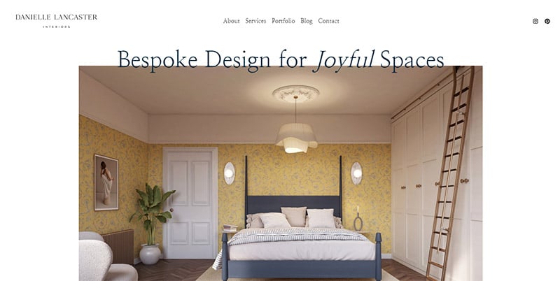 Danielle Lancaster - Interior Design Website