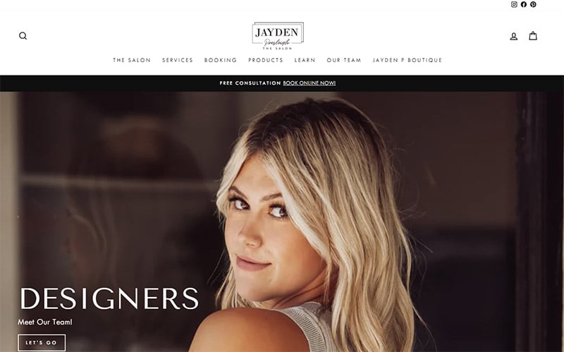 Jayden Presleigh, the Salon Website