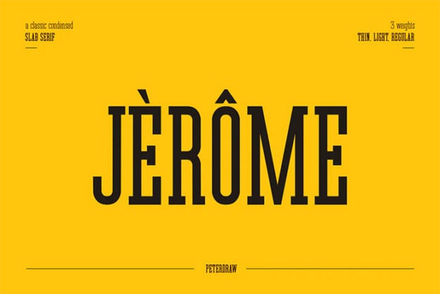 Jerome - Slab Serif Font