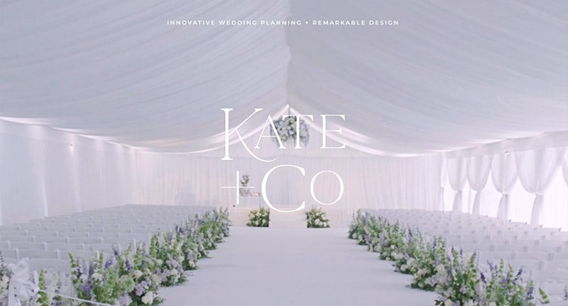 Kate and Company Wedding Planner Website