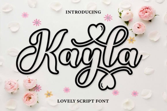 Kayla Outline Font