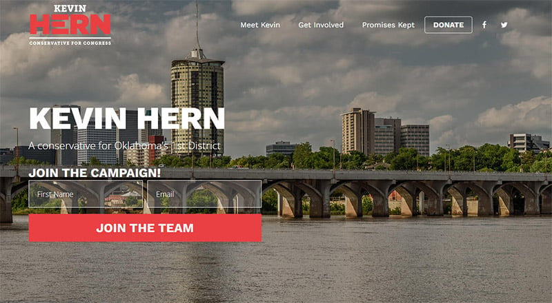 Kevin Hern Political Website