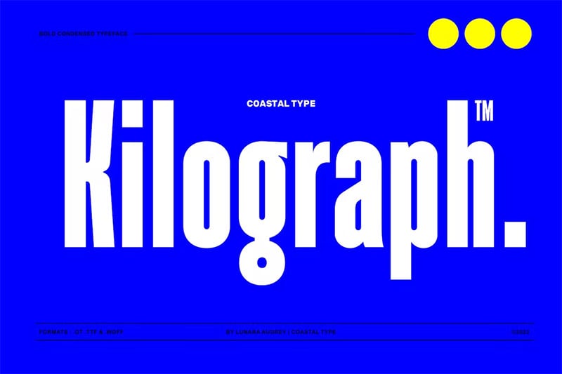 Kilograph - Newspaper Headline Font