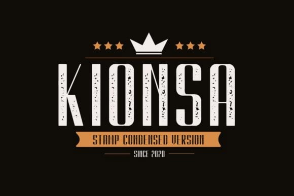 Kionsa Stamp Font