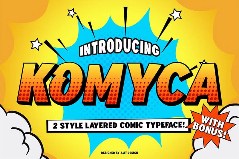 Komyca - Layered Comic Typeface