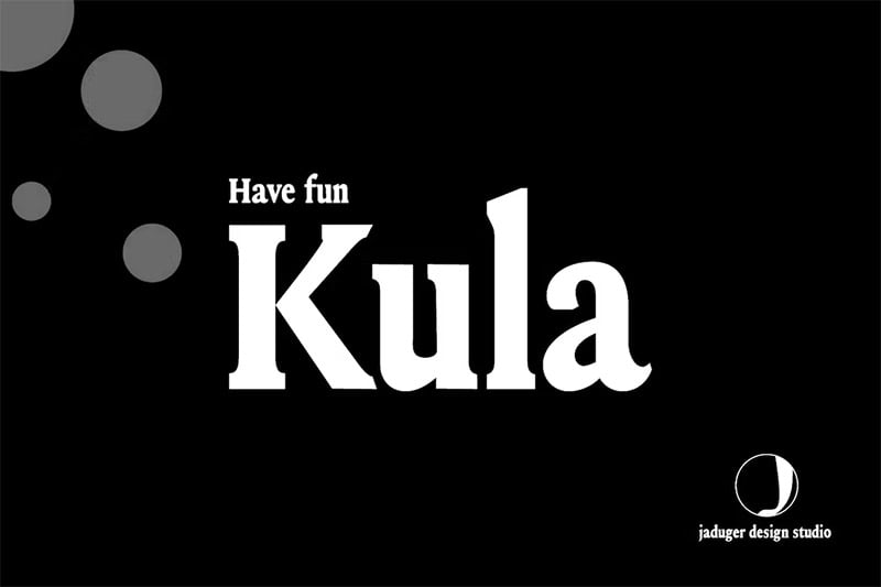 Kula - Newspaper Headline Font