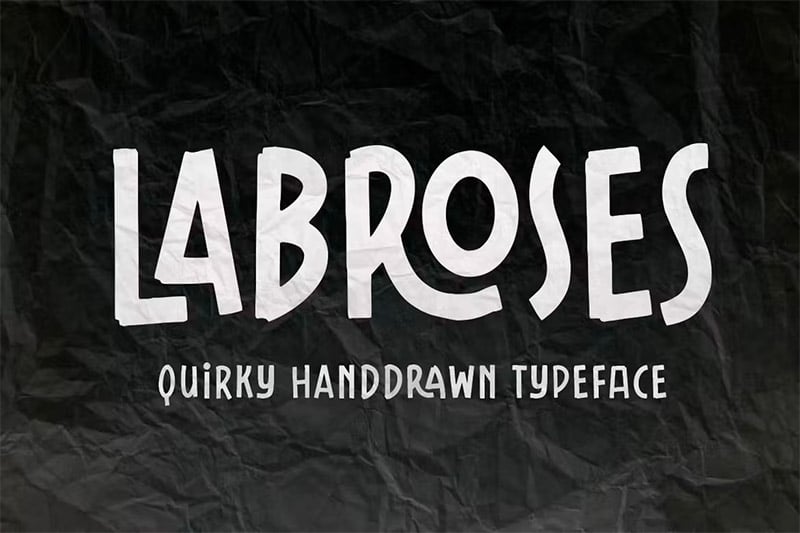 Labroses Hand Drawn Typeface