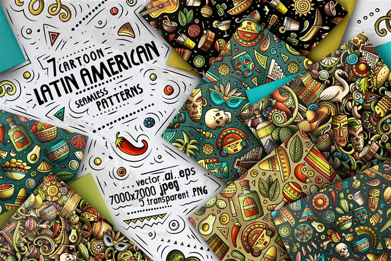 Latin American Seamless Patterns