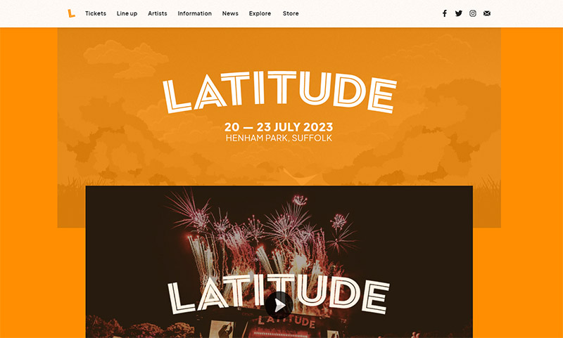 Event Websites - Latitude Festival