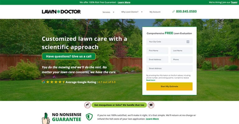 Lawn Doctor Landscaper Website